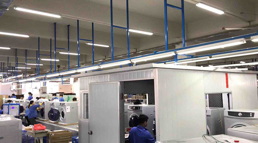 金環(huán)電器如何保證客戶收到的滾筒干衣機運行時無異響？