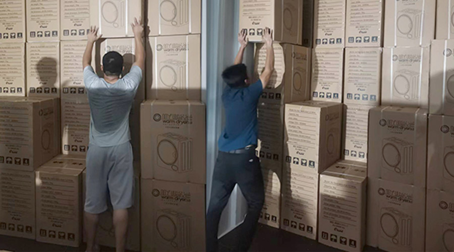 金環(huán)電器衣物烘干機(jī)發(fā)貨速度獲日本my wave客戶(hù)高度評(píng)價(jià)