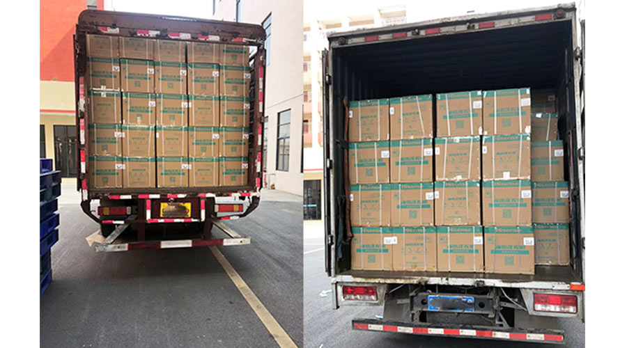 實況圖！金環(huán)電器完成國內(nèi)某知名品牌迷你洗衣機裝柜發(fā)貨